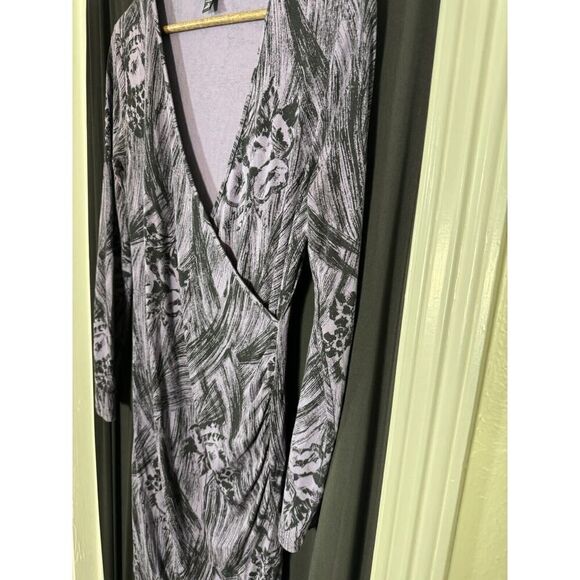 Banana Republic  Faux Wrap Pencil Dress M Stretchy Whimsigoth Dark Fairy core - Picture 5 of 6